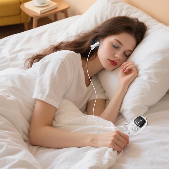 Slaaphulpapparaat, ontspanningsmachine oorclip, 6 inch handheld slaaphulp met automatische stroomregeling, bouwen met stil, draagbaar stressverlichtingshulpmiddel voor dagelijkse routine, reizen — afbeelding 2