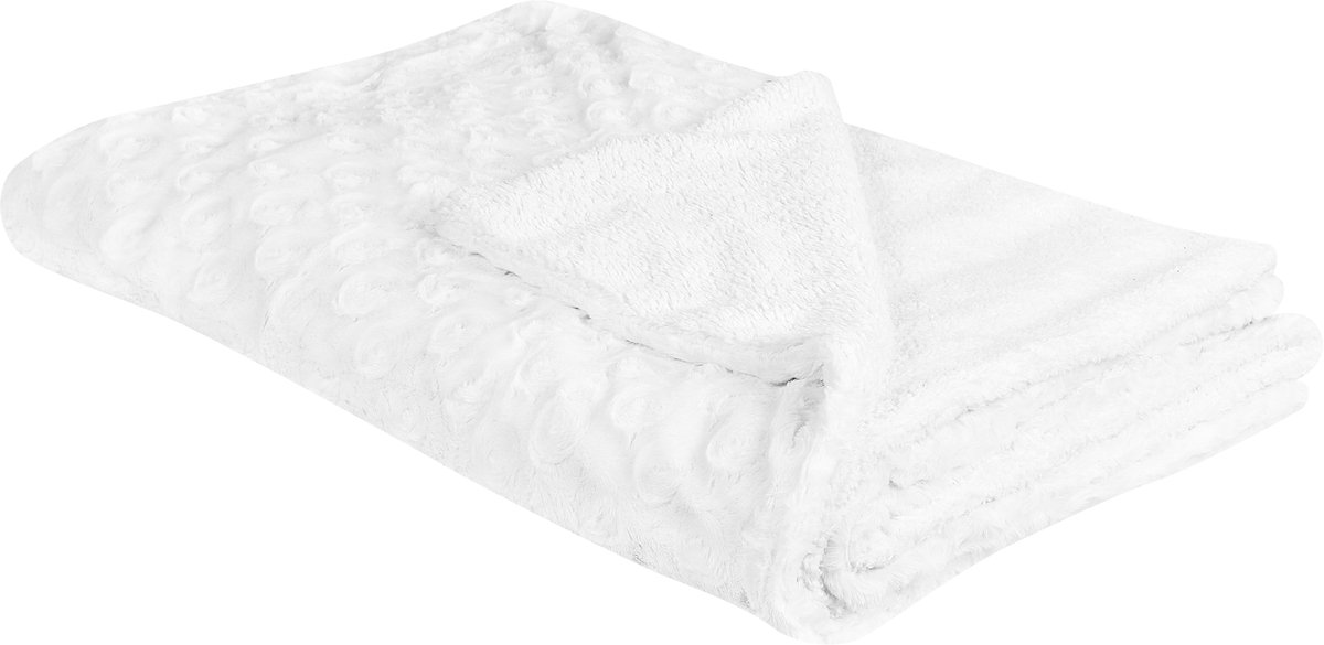 KANDILLI - Plaid - Gebroken wit - 150 x 200 cm - Polyester