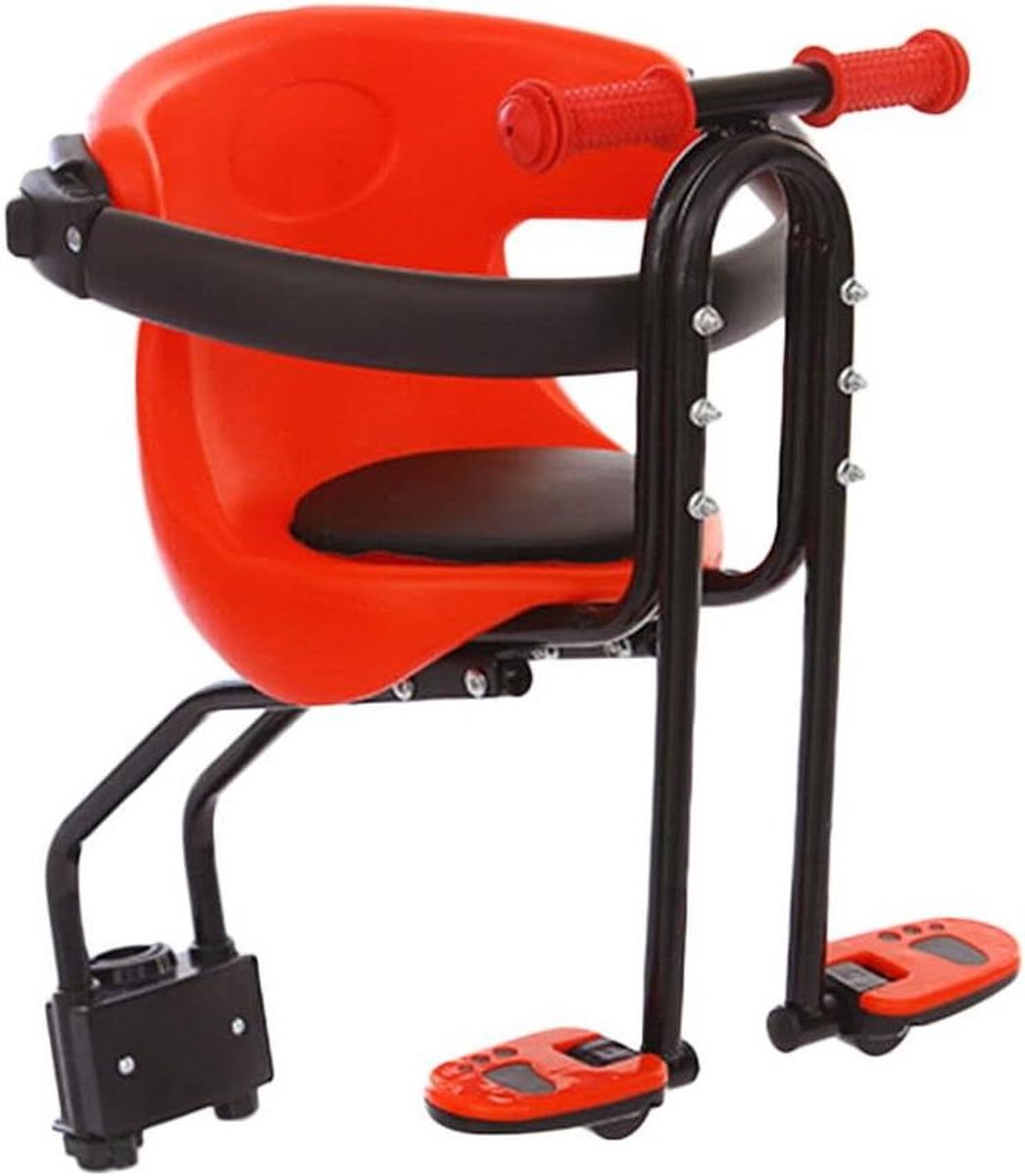 Kinder Fietsstoel - Voorzitje Kind - Samen Fietsen - Veilig Handvat - Tot 30 kg - Zwart