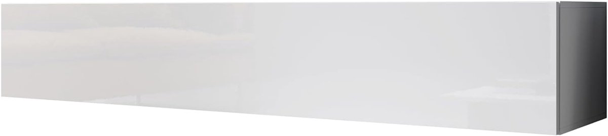 TV Meubel - Dressoir Wandmontage - Woonkamer Inrichten - Push-click Systeem - 180 cm Breed - Wit Hoogglans