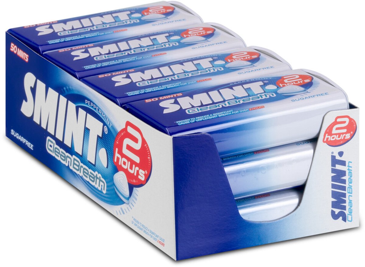 Smint Clean Breath Peppermint - Frismakers - Suikervrij - 1x12stuks — cadeau in Cadeau-ideeën - foto 3