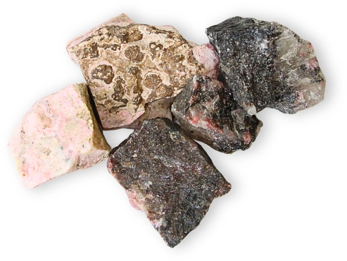 Rhodoniet 250 gr. ruwe brokjes
