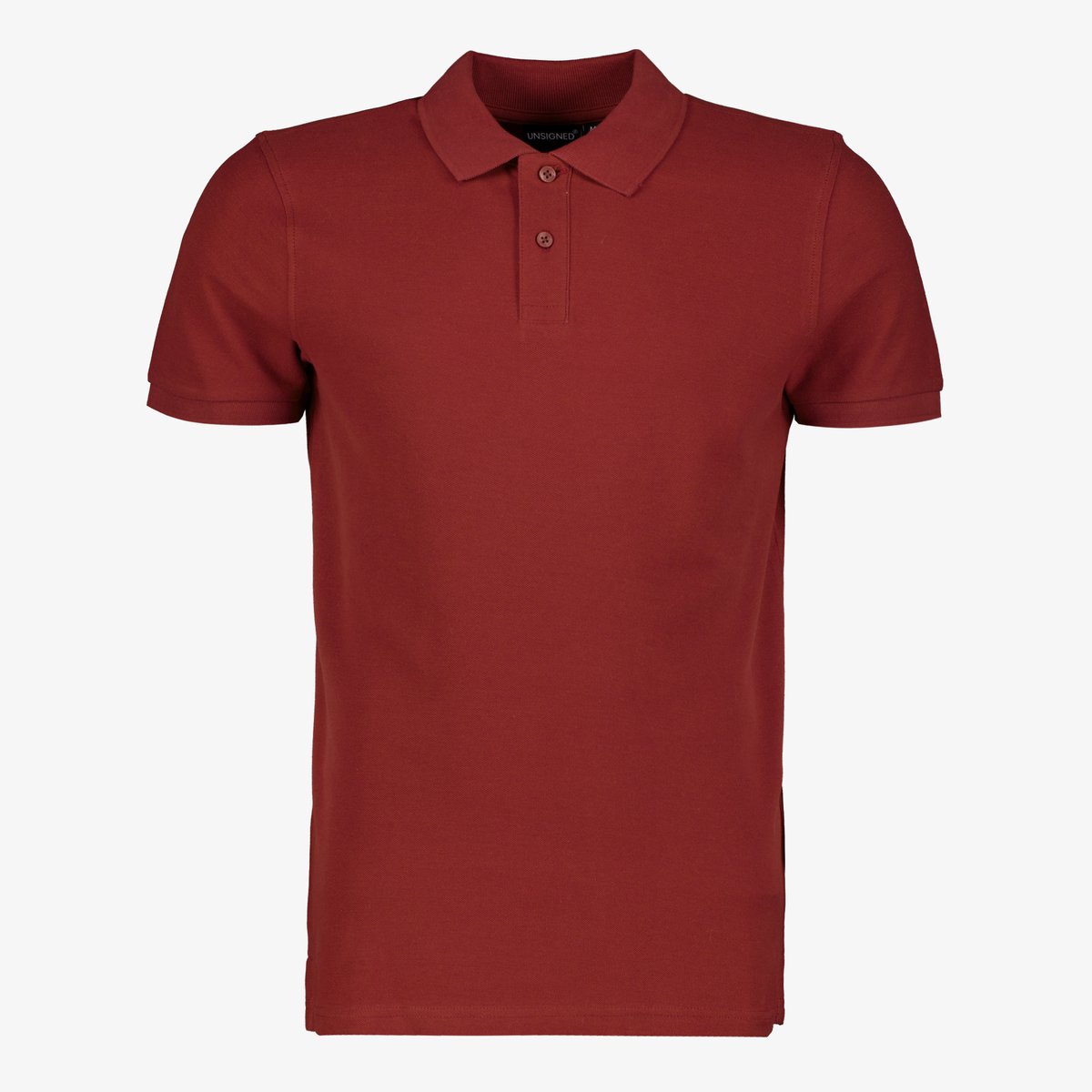 Unsigned heren polo bordeauxrood - Maat XXL