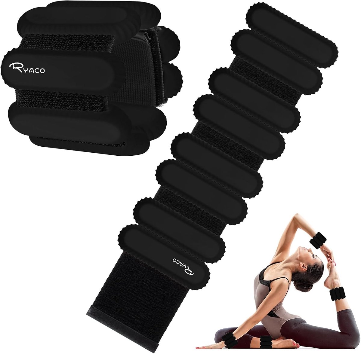 Polsgewichten 0.45kg - Verstelbaar - Set van 2 - Verhoog je training intensiteit - ShopVlot
