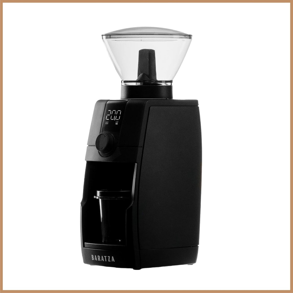 SnelShoppen - Professionele Koffiemolen voor Espresso en Meer - Traploze Maalinstelling, Antistatische Technologie, 300g Bonenreservoir, Eenvoudig te