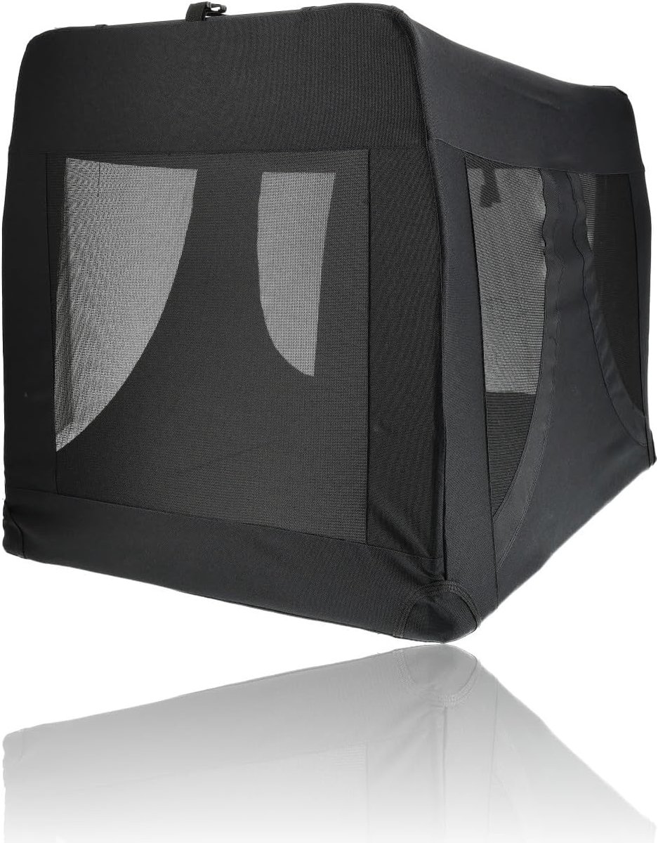 Thijox - Reisbench voor Honden & Katten XL - Opvouwbare Transportbox 91x63x63 cm - Lichtgewicht Nylon Draagtas voor Grote & Kleine Honden en Katten -