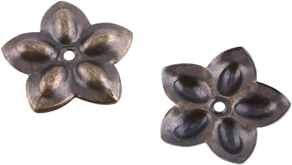 Vintage meubelbekleding spijkers in brons - decoratieve tacks voor meubels, schoenen en deuren - 100 stuks van 23mm