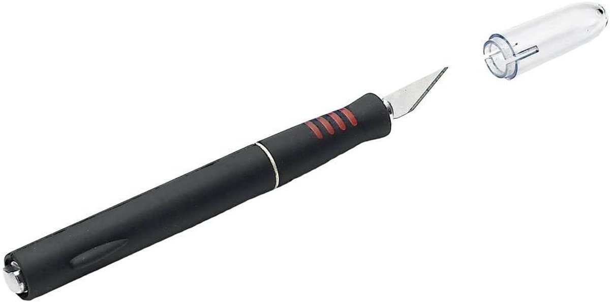 SnelShoppen - Hobby-mes/scalpel voor modelbouw, inclusief 5 reservemesjes, ideaal voor nauwkeurig snijden, knutselen en gedetailleerd werk