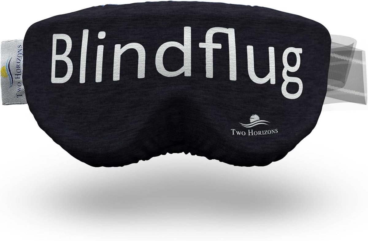 Thijox - Two Horizons Skibril Beschermhoes | Elastische Bescherming tegen Krassen | Grappige Spreuken | Microvezel Poetsdoek | Skibril Cover voor Wint