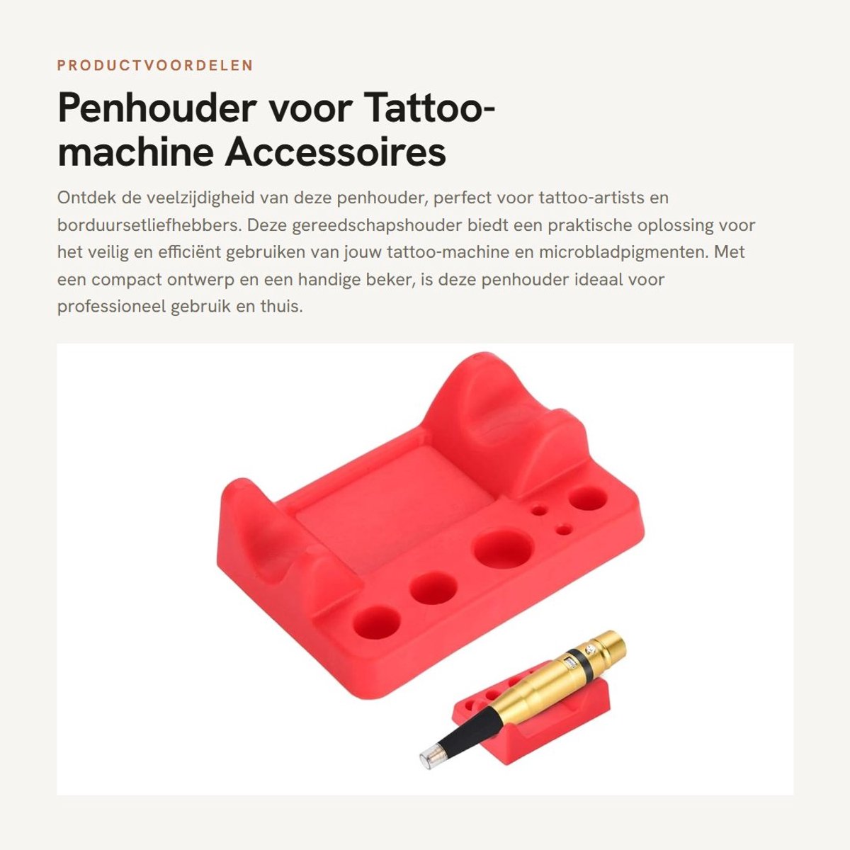 Dailygoods- Penhouder met beker - Pennenbak - Gereedschapshouder - Tattoo-accessoires - Microbladpigmenten - Ideaal voor tatoeages - Tattoo Houder