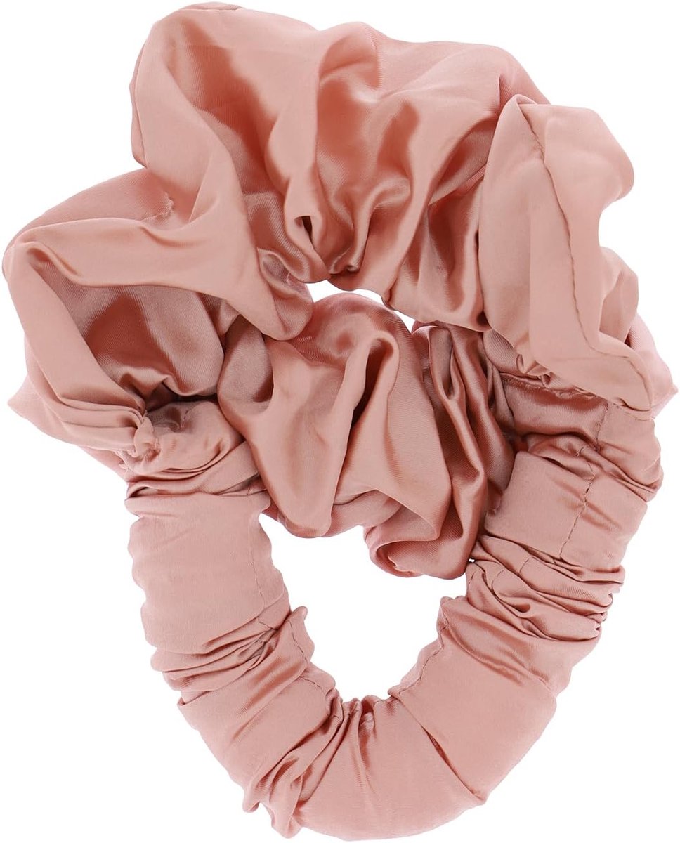Thijox - Hittevrije Haarkruller Met Scrunchie - Krullen Zonder Hitte Krultool - Voor Natuurlijke Slagen En Krullen - Geschikt Voor Dag En Nacht Gebrui