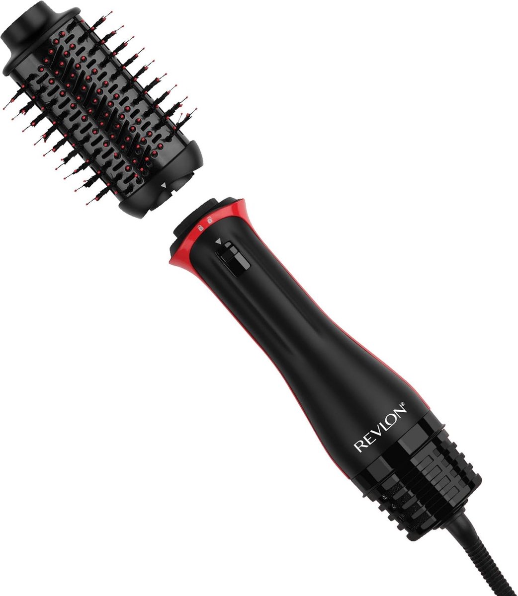 Thijox - One-Step Volumiser Plus met Afneembare Kop - Keramische Staaf met Titanium en Ionische Technologie - Perfect voor Drogen, Stylen en Volumen -