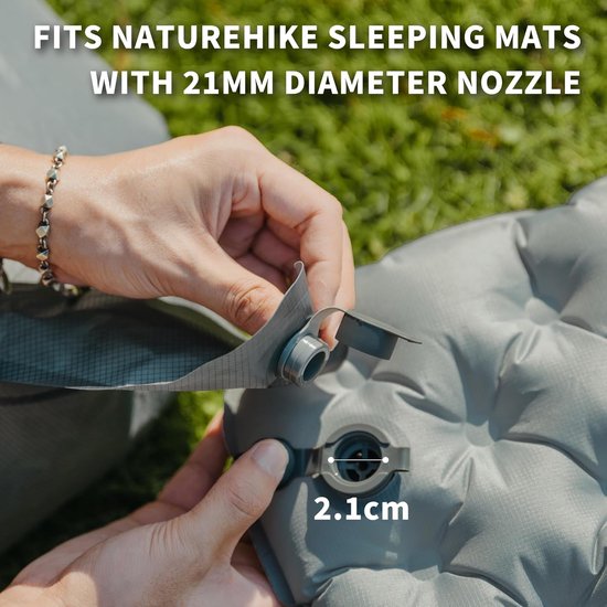 Thijox - Naturehike Pompzak Rol Top Compressie Pompzak voor Slaapmatten, Draagbare Pompzak voor Campingmatten en Opblaasbare Luchtmatrassen, 20D Nylon van Thijox — afbeelding 3