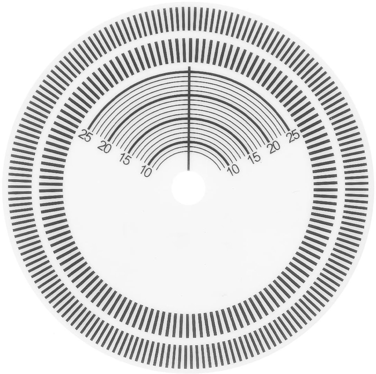 Dailygoods- Fonograafnaaldafstandsmeter Duurzaam - Stroboscoop - Snelheidsdetectie - Vinylplaten - Nauwkeurige kalibratie - Lichtgewicht ontwerp - Stroboscoopschijf