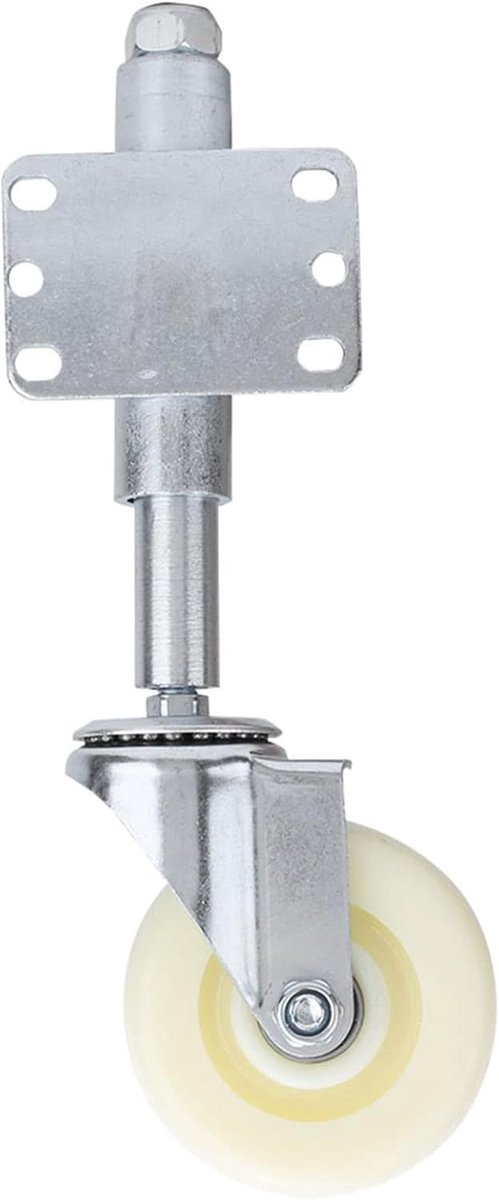 4 Inch Nylon Tuinhek Wielen, Poort Caster met Veer, Zware Kwaliteit voor 440lbs Lasten, Ideaal voor Buitengebruik
