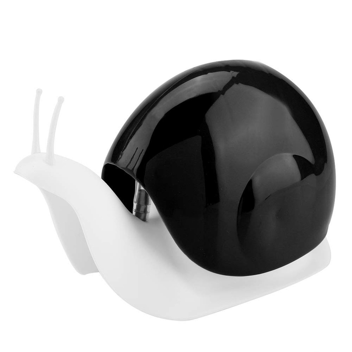 Dailygoods- Zeepdispenser Slakvorm - Vloeistofdispenser - Wandmontage - 120 ml - Milieuvriendelijk PP - Stofdicht Ontwerp