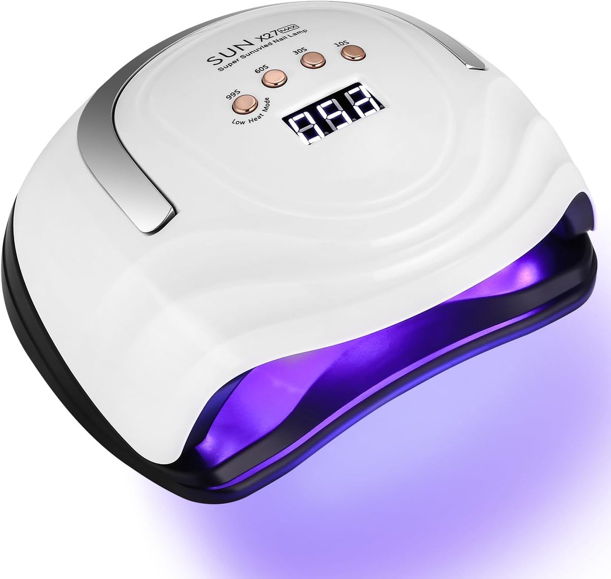 Thijox - UV-LED-lamp 380W, Professionele Nageldroger met 81 LED's, Sneldrogend met Groot LCD-display, 4 Timers 10s/30s/60s/99s voor Semi-permanente Na
