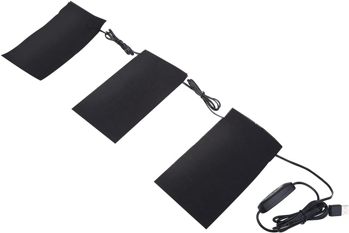 Thijox - Elektrische Dekens en Sjaals - Draagbaar USB-verwarmingskussen voor Wintercamping - Lichtgewicht 19 x 15 x 3,5 cm - 8,5 W - Ideaal voor Buite
