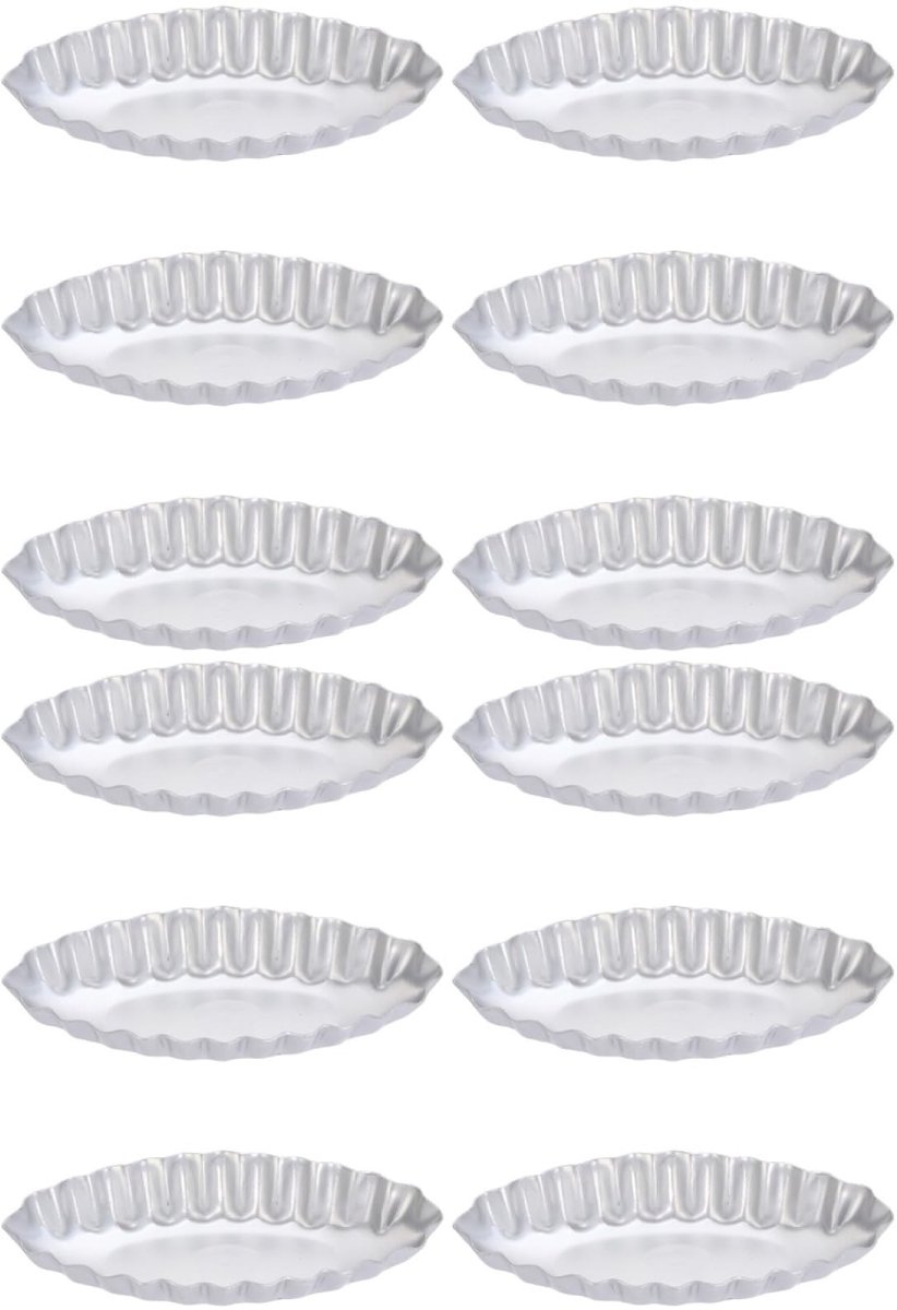 Dailygoods- Bakvorm 12 Stuks - Muffin/Koekvormen - Taartvorm - Aluminium - Antiaanbaklaag - Praktisch in Gebruik