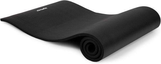 SnelShoppen - VirtuFit NBR Fitnessmat, Yogamat Antislip, Extra Dikke Gymnastiekmat 180x60x1,5 cm, Inclusief Draagriem en Trainingsvideo van Snelshoppen — afbeelding 2