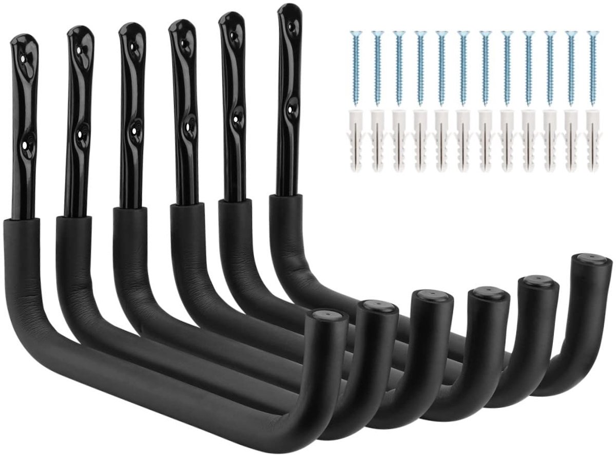 Dailygoods- Kajakhaak - Heavy Duty - Opberghaken Garage - Wandmontage - 25 kg Capaciteit - Voor Kajak, Surfplank, Fietsen