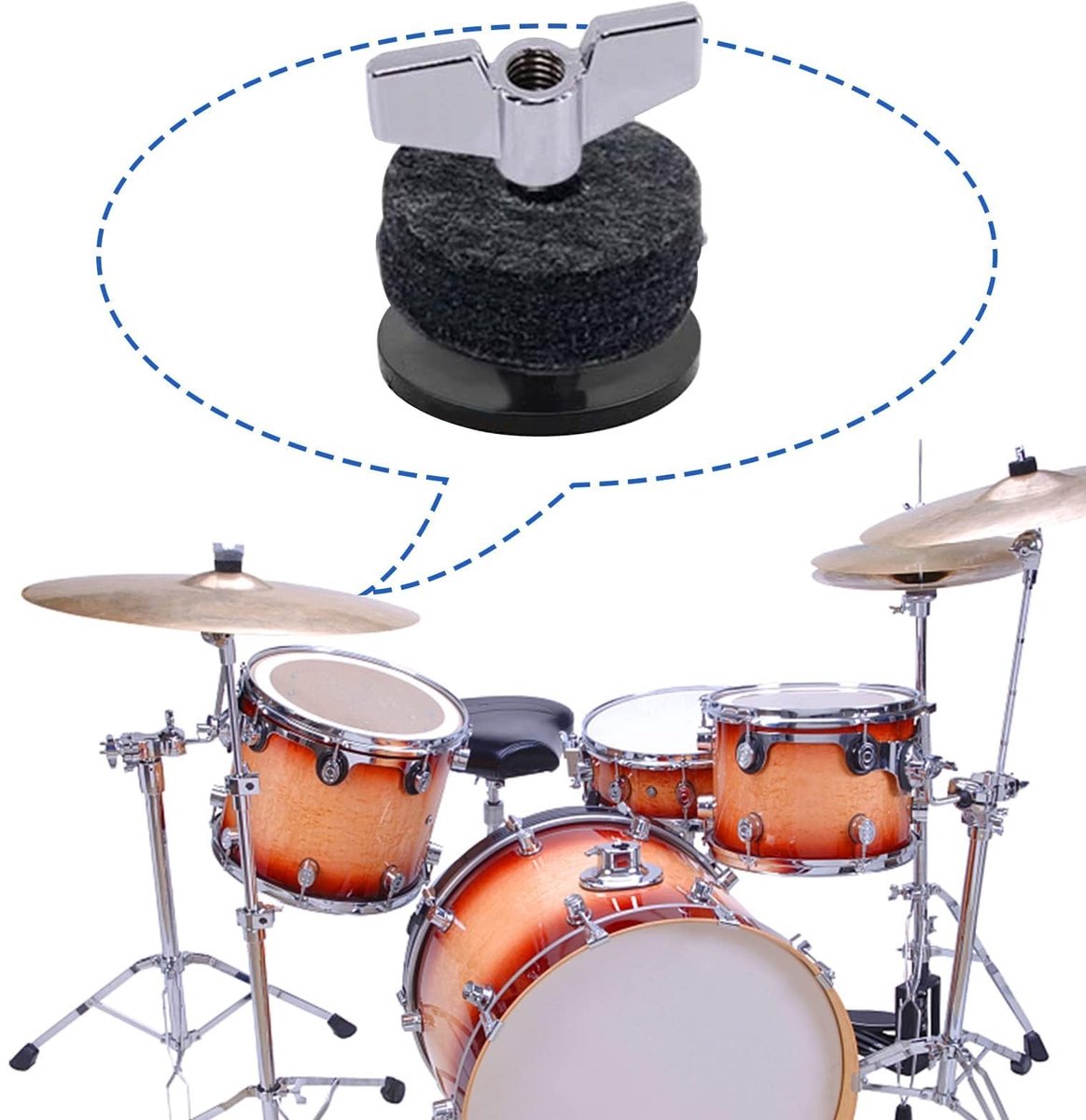 Dailygoods- Bekkenhoezen 15 Stks - Kunststof Cymbal Sleeves - Drum Cymbal Stand - Bekkenvervangingsaccessoires - Slijtvast en Duurzaam - Bescherming tegen Wrijving - Drumbekken