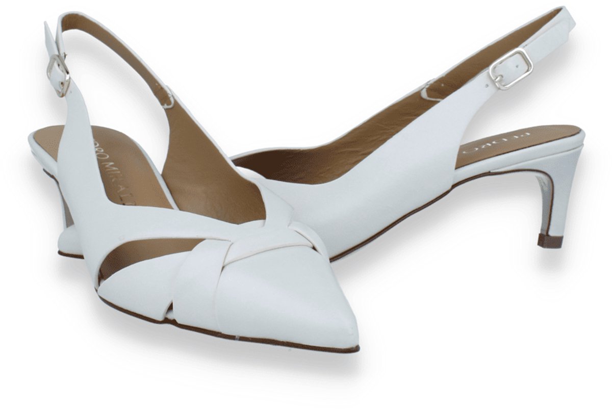 Pedro Miralles Dames Slingback | Off White | Maat: 37
