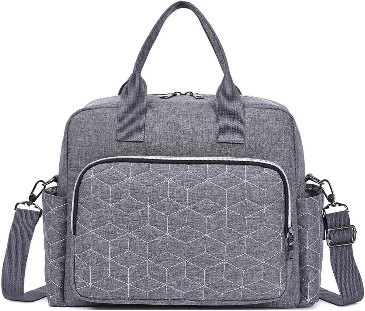Luiertas Tote - Babytas Mom - Multifunctioneel Reizen - Waterdicht Oxford Doek - 35 x 33 x 6 cm - Zwart