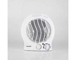 Ventilatorkachel - Compacte verwarming - Snelle warmte - 3 standen - 1000-2000W - Wit