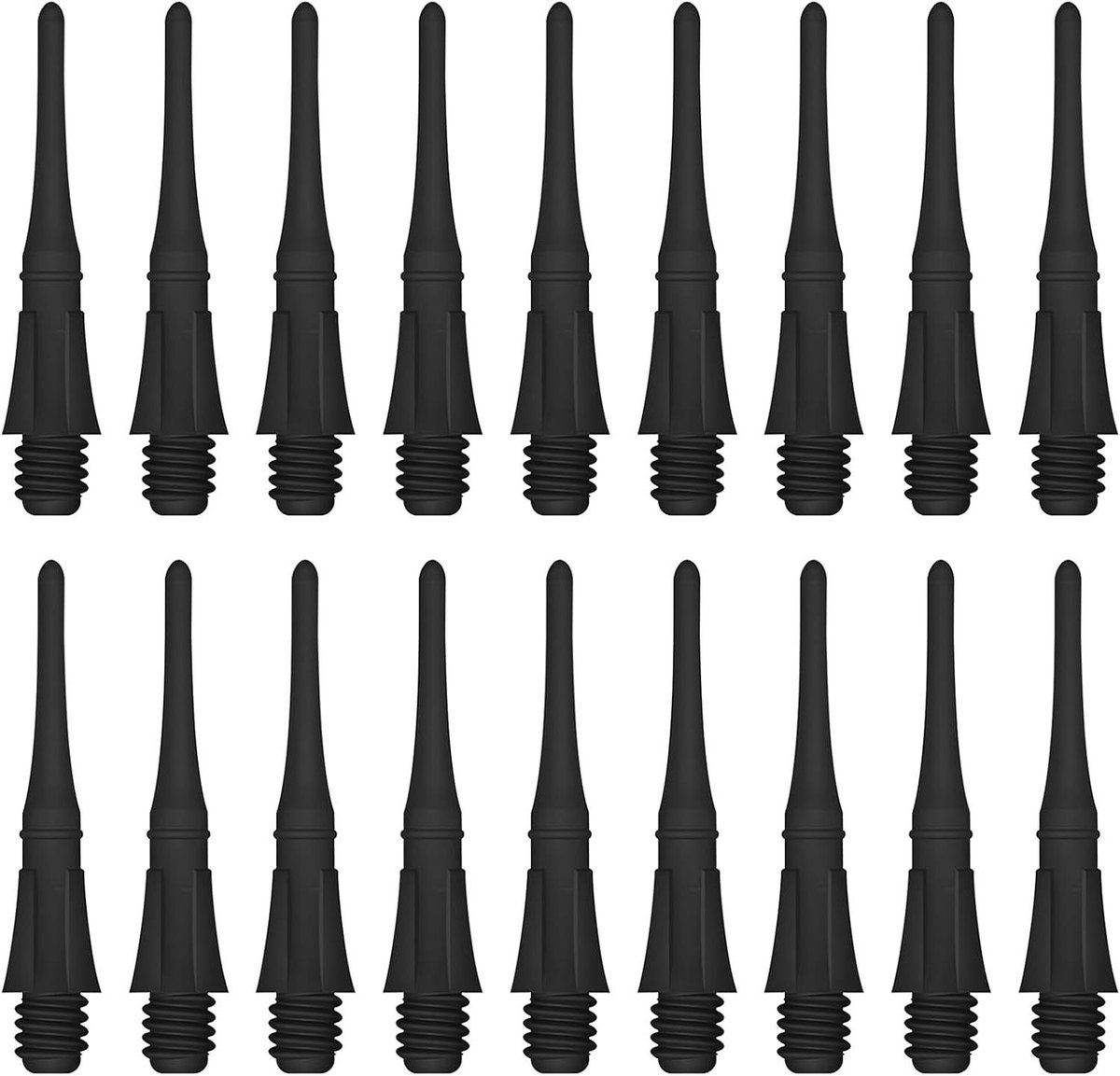 Dartpunten Kunststof - Zachte Punten - Darts Spelen - Duurzaam Materiaal - 100 Stuks - Zwart