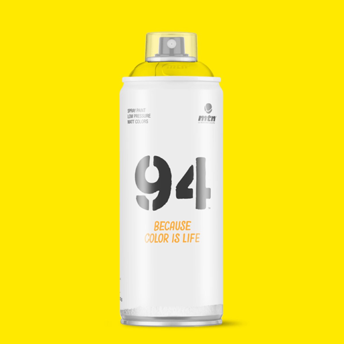 MTN94 Light Yellow spuitverf - 400ml lage druk en matte afwerking