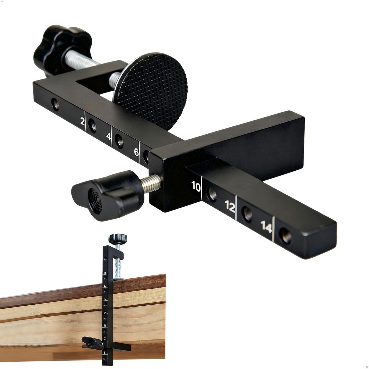 G-klem tafelklemmen, C-klem verstelbare klemmen, schroefklemmen voor houtbewerking, lassen, autoreparatie, verlengen klemhouder maximaal spanbereik: 143 mm