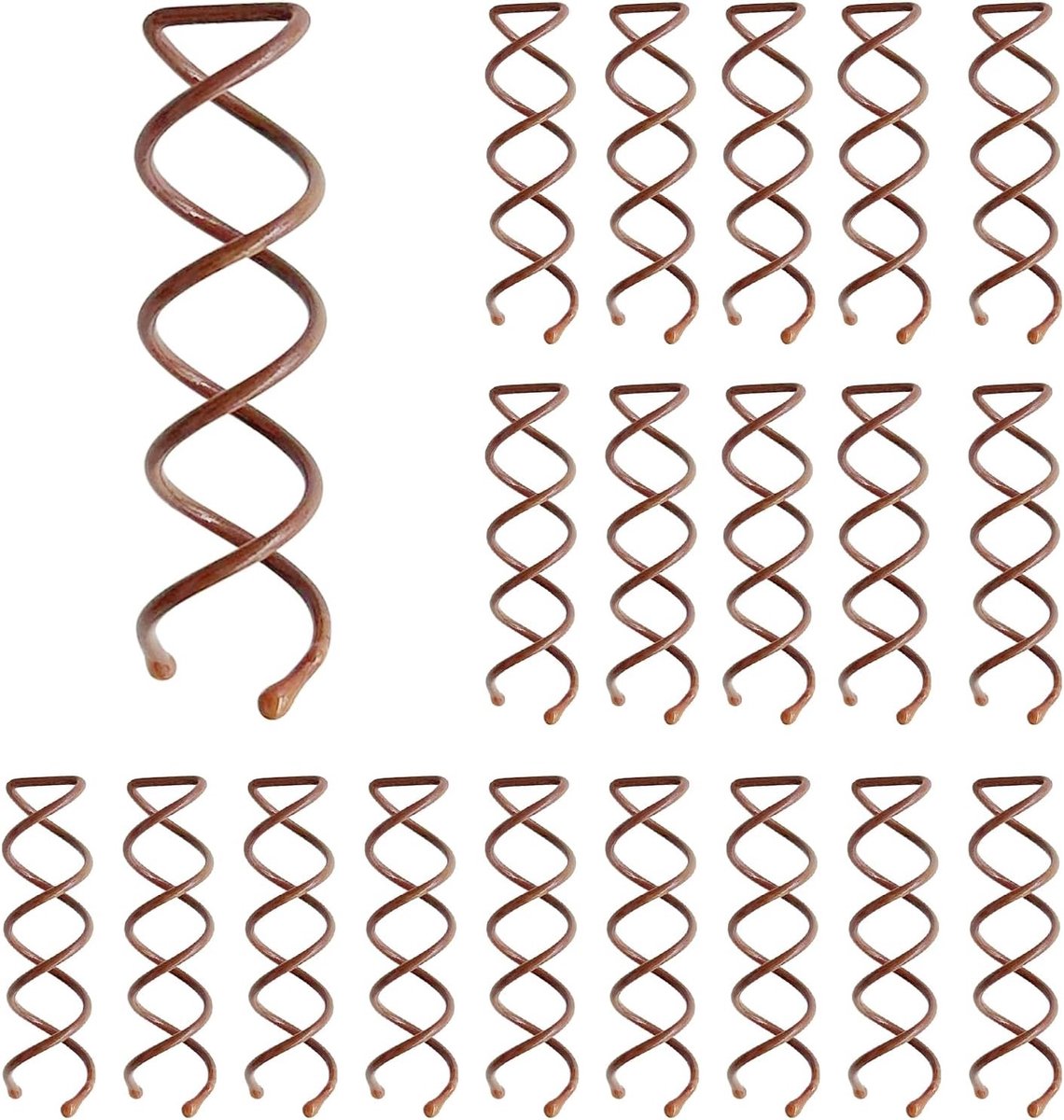 Haarspiralen - Haarspelden Spiraal - Haar Stijlen - Krasvrij Ontwerp - 20 Stuks - Zwart