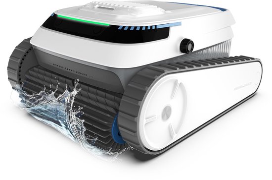 AIRROBO Zwembadrobot TBPC20 - Zwembad Stofzuiger - Drie Reinigingsmodi - Slimme navigatie - Automatisch parkeren - Wandklimfunctie - 120min Looptijd - Geschikt Voor Zwembaden Tot 170 m² - Wit