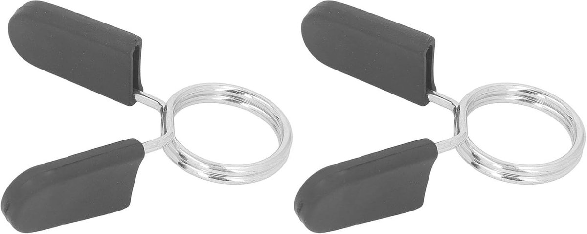 Dumbbell Spring Lock met Handvat, 30mm Veerkraag voor Dumbbell Bar, 2 Stuks, Veiligheidsclips voor Gewichtheffen en Fitness