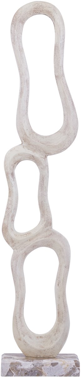 PTMD Camare Beige Casted Alu Abstract Open Statue M