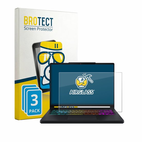Screenprotector 3 Stuks voor MSI Crosshair A16 HX Beschermglas transparant