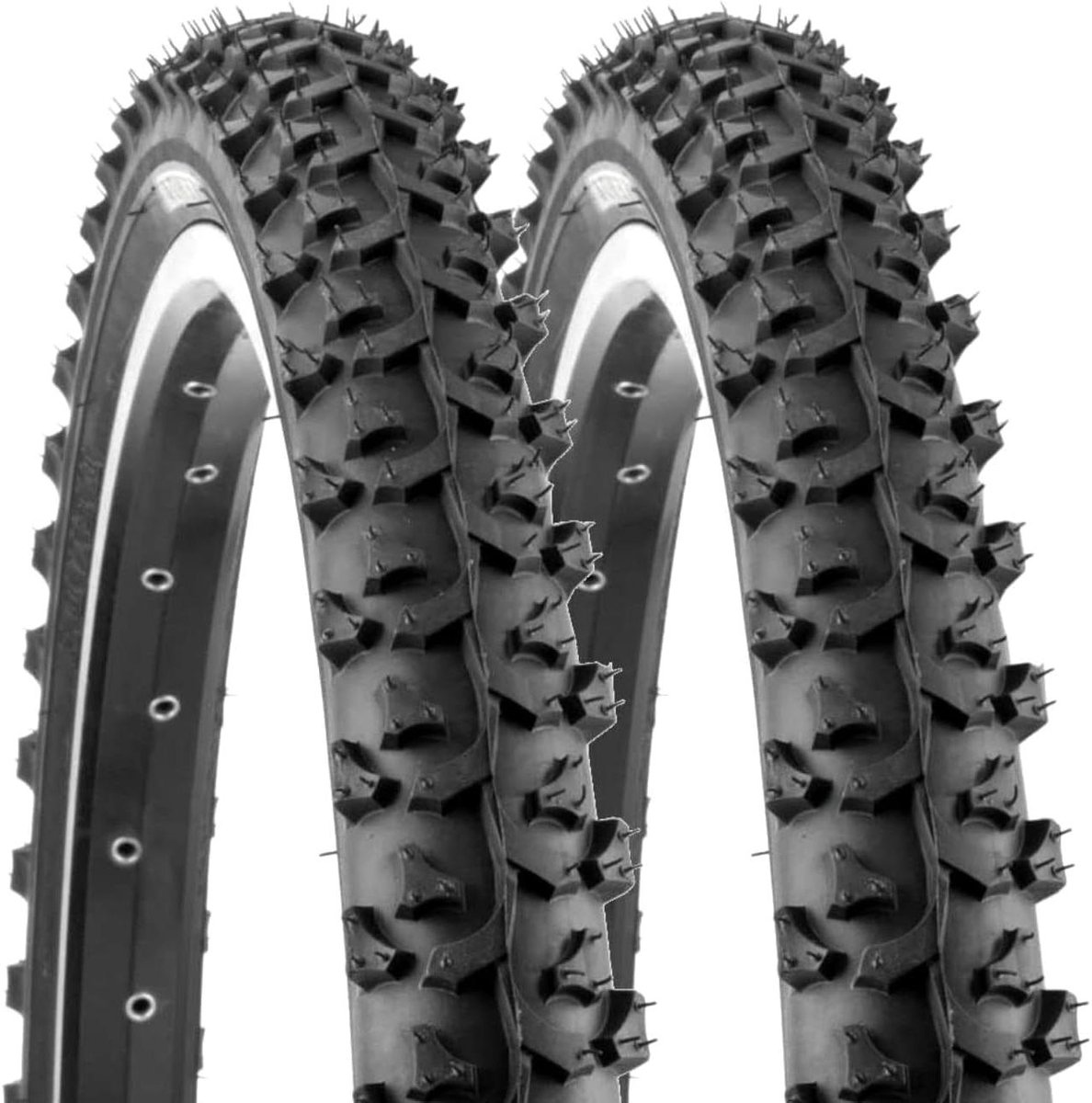 Fietsbanden Set - Banden Voor Kinderfiets - Veilig Fietsen - Stevige Rubber Constructie - 20 x 1.75 Inch - Zwart