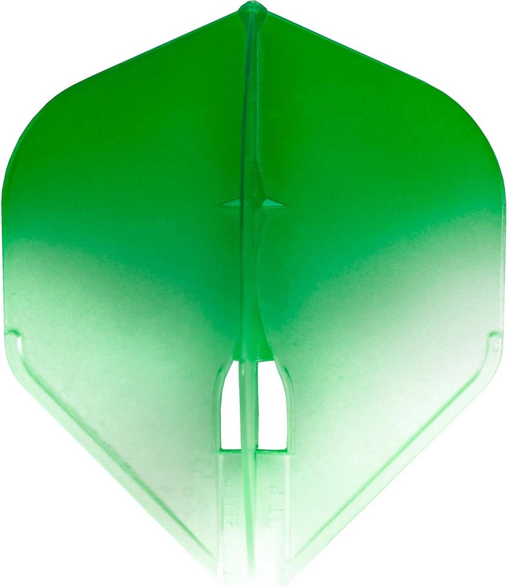 Dart Flights - Champagne Flights - Dart Spel - Speciale Look - Standaard L1 - Groen Wit
