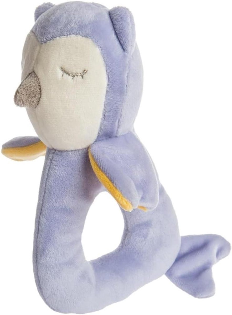Baby Rammelaar - Zacht Speelgoed - Baby Entertainment - Machine Wasbaar - 15 cm - Lavendel