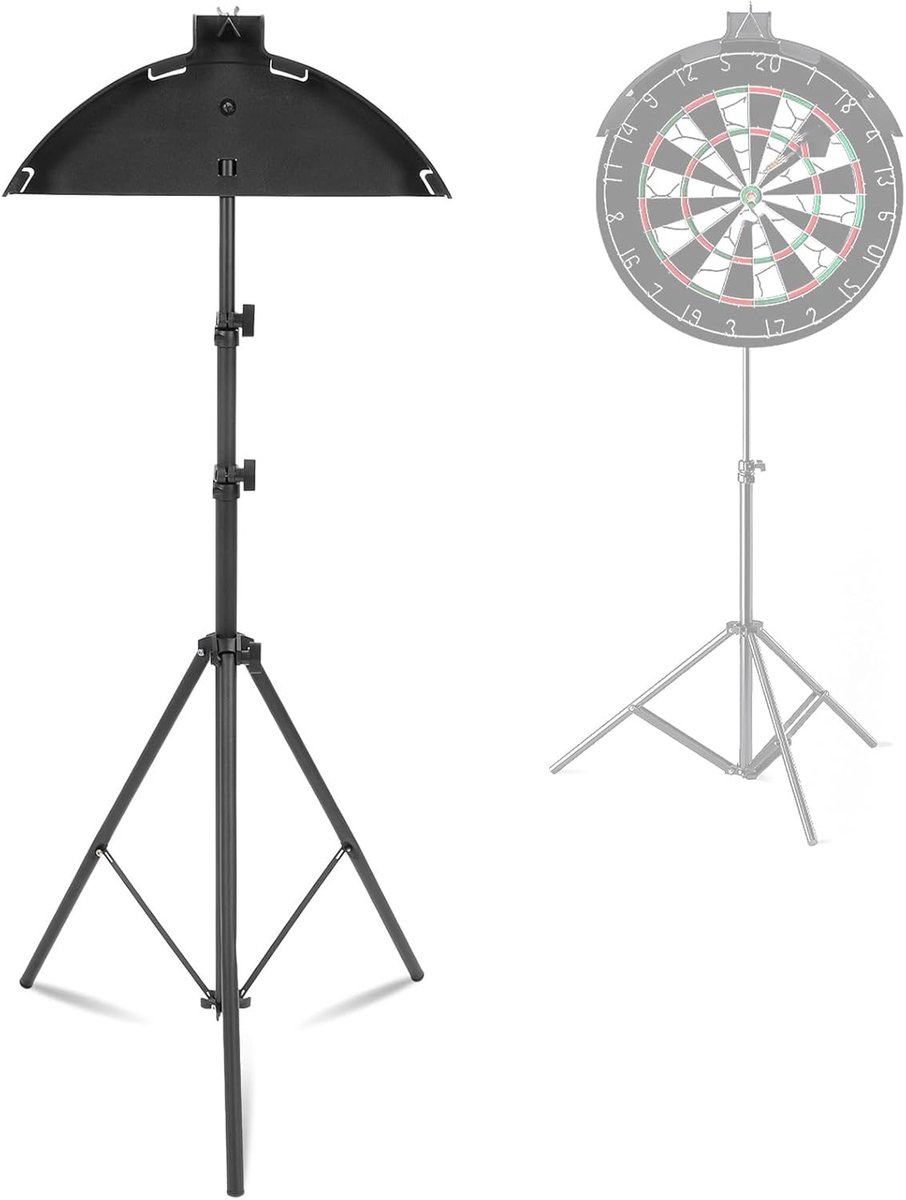 Verstelbare Dartbordstandaard voor Buiten, Dartsport, Mobiele Darts en Eenvoudige Montage, Stabiele Tripod voor Activiteiten