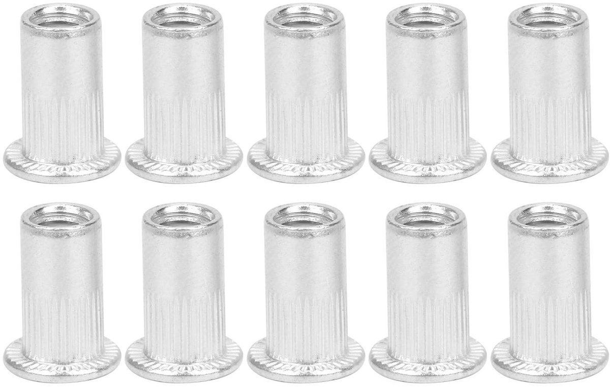 100 Stuks Blinde Popnagels, Aluminium M5 Draadmoeren en Invoeren voor Bevestiging en Montage