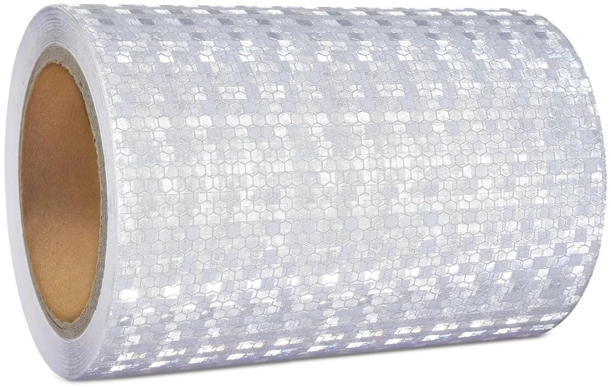 Reflecterende Zelfklevende Tape 15cm x 10m voor Veiligheid, Auto's, Motoren en Fietsen
