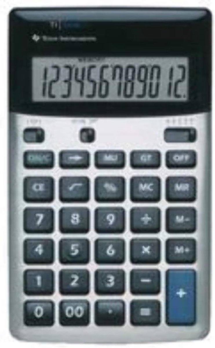 Thijox - Rekenmachine TI 5018 SV - Silver - Basismodel voor School, Zakelijk Gebruik en Thuis - Compact, Lichtgewicht en Betrouwbaar