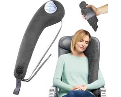Thijox - Travelrest® ALL-IN-ONE Premium reiskussen/nekkussen met wasbare pluche hoes, traagschuim voor ultiem comfort, klein oprolbaar voor vliegtuig,
