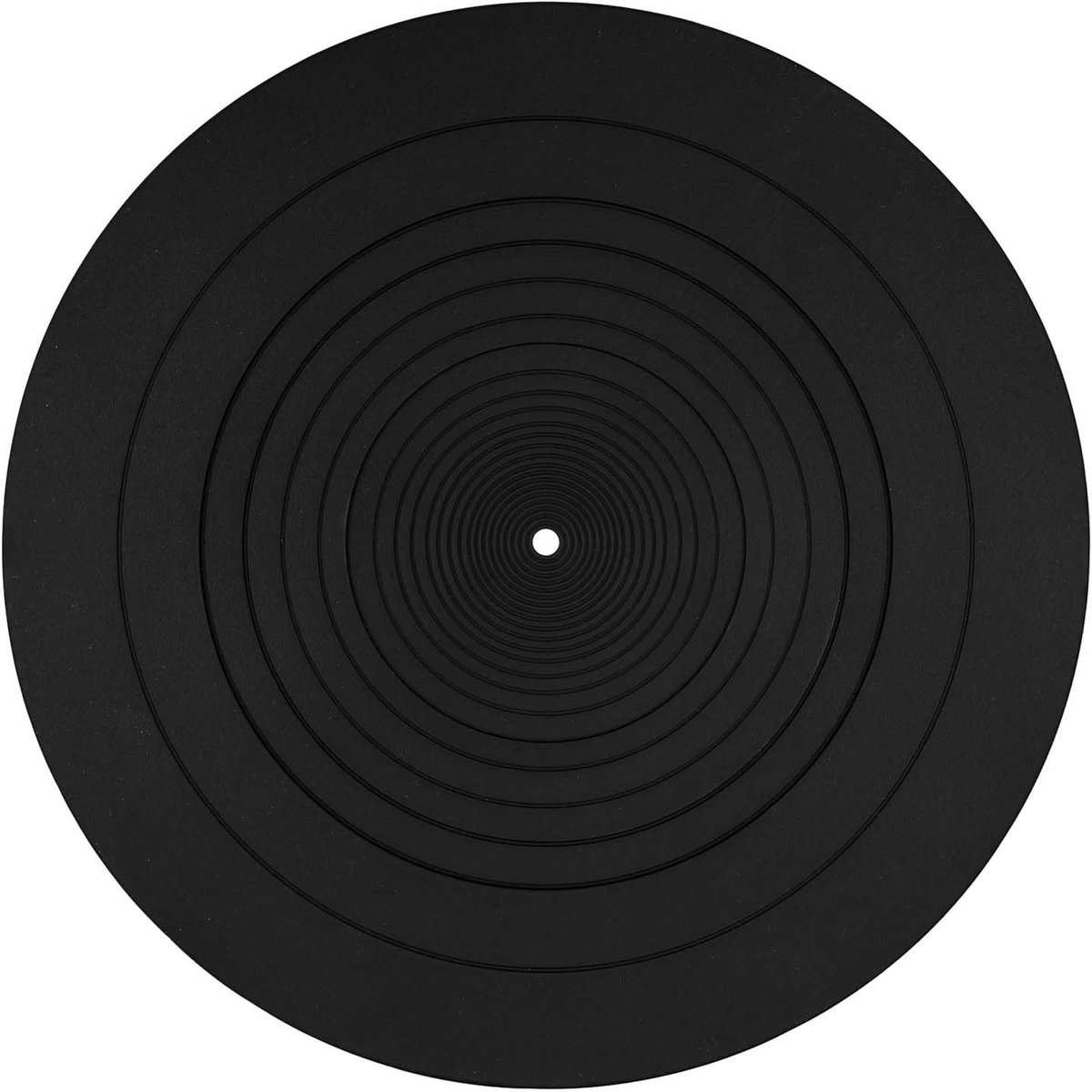 Inovra - Platenspelermat - Antistatisch - Siliconen - Zwart - LP-Slipmat - Vervangingsaccessoire voor Vinyl - Geschikt voor Draaitafels - 30 cm