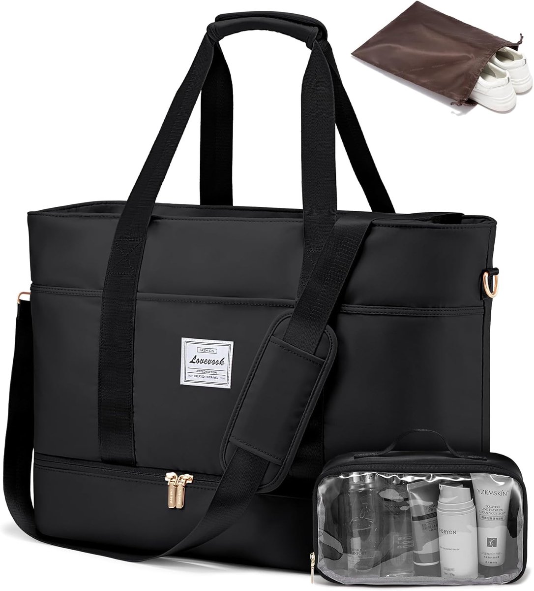 Thijox - Damesreistas Grote Handbagage Weekendtassen Cabine Vliegtuig Moederschapstas Waterdichte Sporttas Duffle Sporttas Voor Reizen, Sport en Dagel