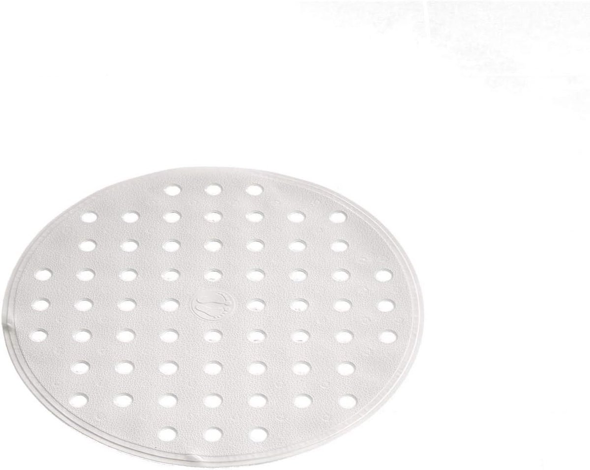 Douchemat - Badmat Antislip - Veilig Douchen - 76 Zuignappen - 53 cm Rond - Wit