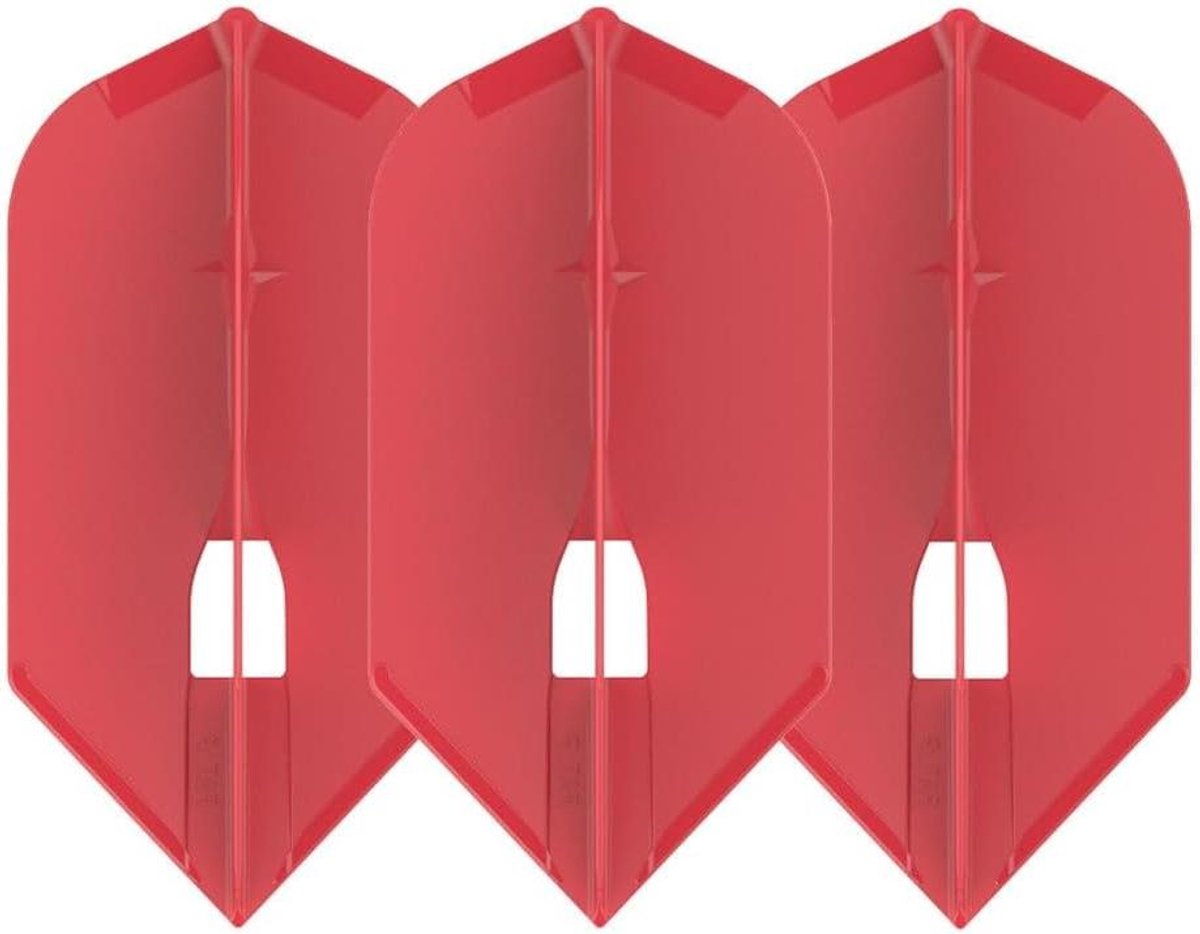 Dart Flights - Vleugels - Precisie Darts - Slank Profiel - 3 Stuks - Rood