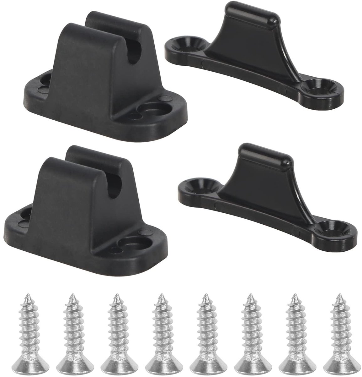 Inovra - Deurstoppers T-vormige deurstop houderset, 2 stuks deursnapper voor caravan en camper, T-vormige deurstop klemmen, deurhouder deurstoppers deurvastzetter voor caravan en camper, boten, kasten